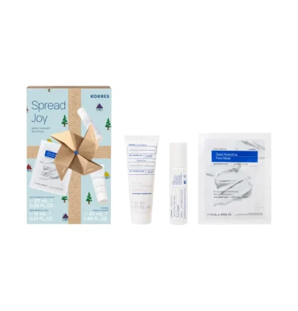 Korres Set Spread Joy Greek Yoghurt Glow Recipe Wide Awake Eye Gel Ενυδατικό Τζελ Ματιών Κατά των Μαύρων Κύκλων 15ml + Deep Hydrating Face Mask Μάσκα Προσώπου για Ενισχυμένη Ενυδάτωση 20ml + Foaming Cream Cleanser 20ml