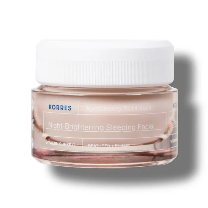 Korres Apothecary Wild Rose Άγριο Τριαντάφυλλο Κρέμα Νυκτός για Λάμψη & Πρώτες Ρυτίδες 40ml - Image 1