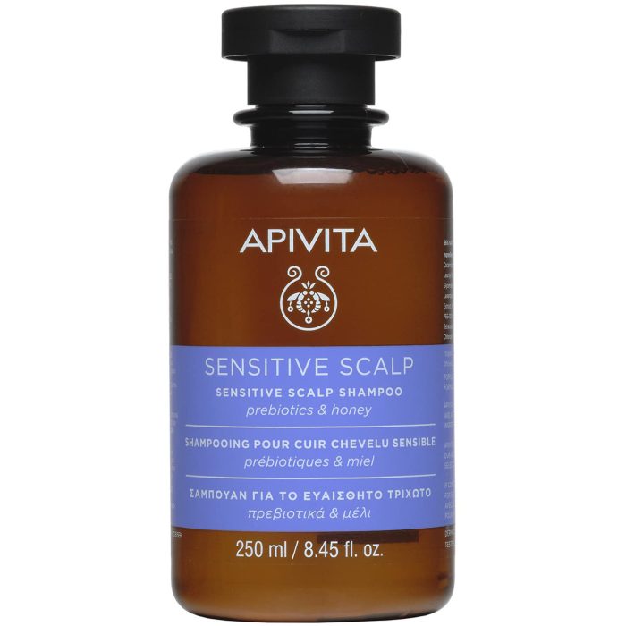 Apivita Sensitive Scalp Shampoo with Prebiotics & Honey 250ml - Image 1