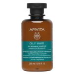 Apivita Oily Hair Shampoo With Peppermint & Propolis 250ml