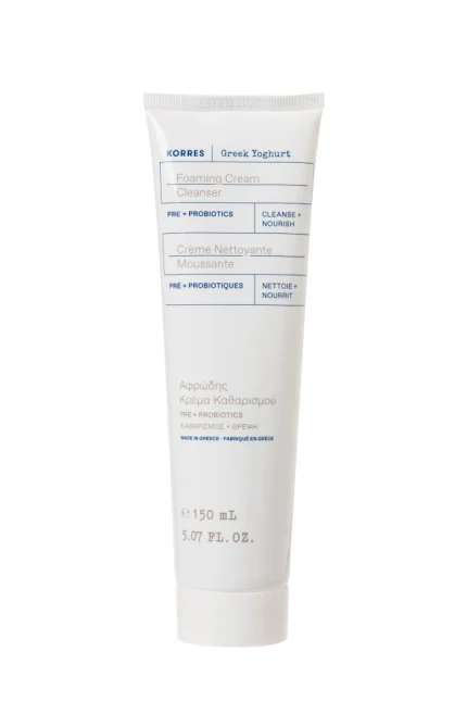 Korres Greek Yoghurt Foaming Cream Cleanser Αφρώδης Κρέμα Καθαρισμού με Προβιοτικά 150ml