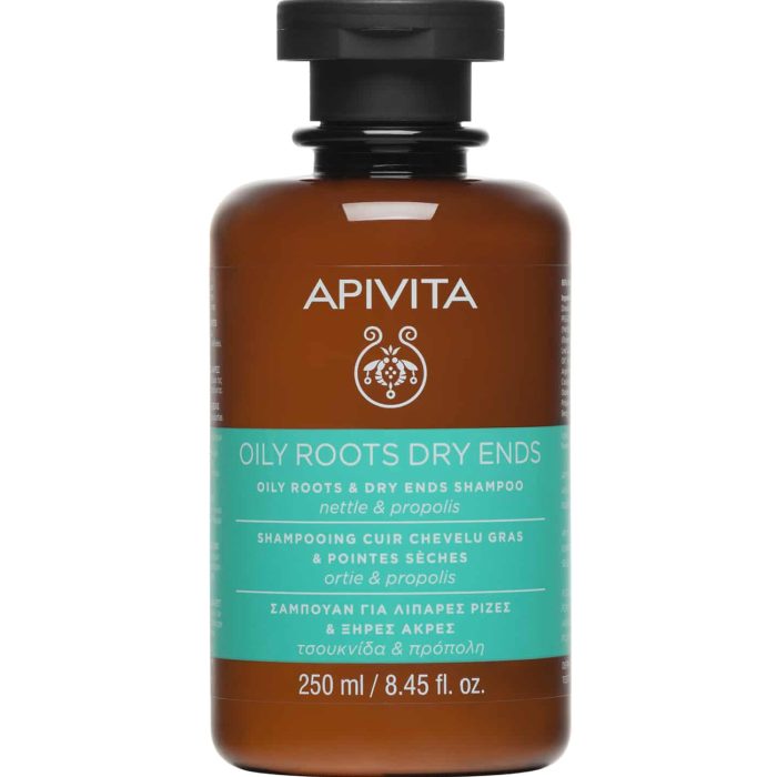 Apivita Oily Roots Dry Ends Shampoo 250ml - Image 1