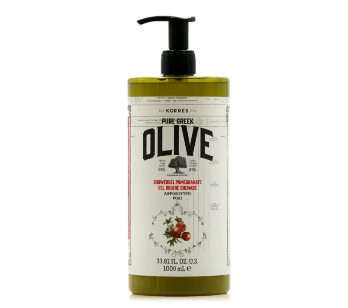 Korres Pure Greek Olive Αφρόλουτρο με Άρωμα Ρόδι 1000ml - Image 1