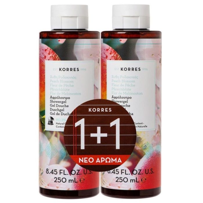 ΑΦΡΟΛΟΥΤΡΟ Άνθη Ροδακινιάς 250ml+250ml - Image 1