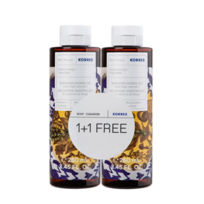 Korres Αφρόλουτρο Μέλι Θυμάρι 250ml 1+1 Δώρο