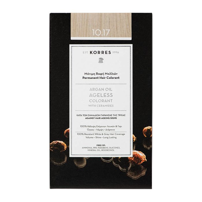 Argan Oil Ageless Colorant No10.17 Ξανθό Πλατίνας Μπεζ 50ml - Image 1