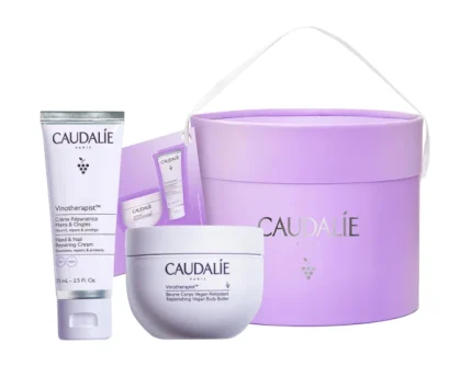 Caudalie Promo Vinotherapist Replenishing Vegan Body Butter 250 g & Hand and Nail Repairing Cream 75 mL.
