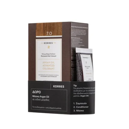 Argan Oil Advanced Colorant 7.0 Ξανθό & Μάσκα 40ml